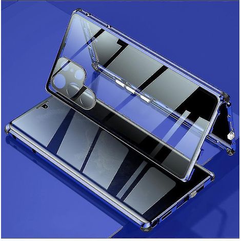 Étui anti-espionnage compatible avec Samsung Galaxy S22 Ultra/S22, coque magnétique double face en verre trempé - Pour Galaxy S22 (1/5)