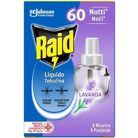 Liquide électrique anti-moustiques communs et tigre, recharge, parfum à la lavande, lot de 1 recharge de 36 ml, 60 nuits (1/2)