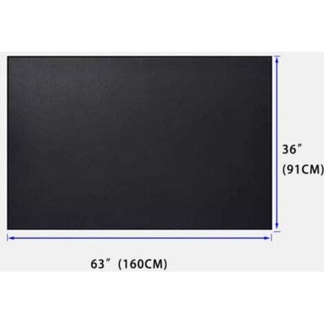[NON UTILIZZATO] Tappetino per barbecue, protezione per pavimento, base antiscivolo, lavabile, 160 x 91 cm, antracite
