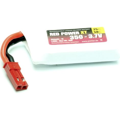 Red Power Modellbau-Akkupack (LiPo) 3.7 V 350 mAh  25 C Softcase JST, BEC