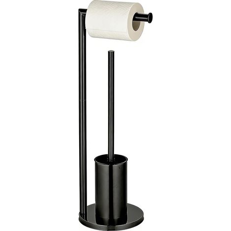 Porte-Papier Toilette Autoportant INOX - 2-en-1, sans Perçage (1/5)