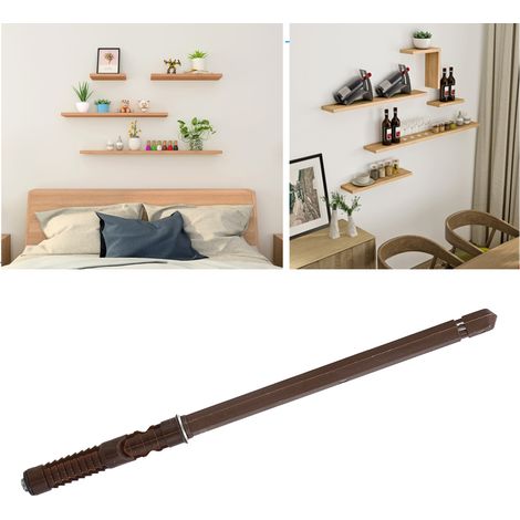 10 supports d'étagère muraux en acier avec couvercle en plastique et visserie de fixation amovible (1/5)