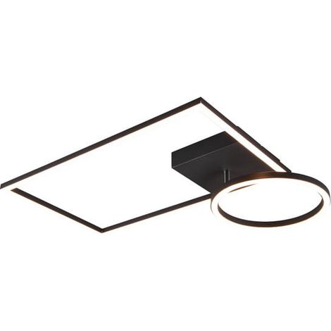 Plafonnier moderne LED 24W 3000K 3000lm noir RL Verso (1/5)