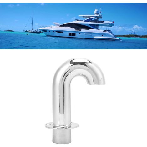Tuyau d'aération col de cygne 1.4 pouce en acier inoxydable 316 pour bateau, raccord de ventilation pour hublot et porte marine.