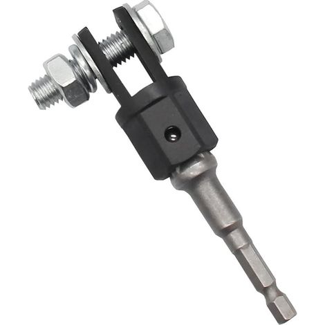 Ej.Life Adaptateur de Cric à Ciseaux pour Automobile à Utiliser avec Une Clé à Chocs de 1.27cm, Adaptateur de Cric Solide Et Durable, Universel pour Les Voitures Camions Caravanes Et Remorques A (1/5)