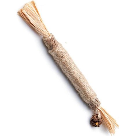 Bâtonnet à Ronger pour Chat - Herbe à Chat Naturelle et Vigne d'Argent - Pour Nettoyage Dentaire et Stimulation - 23 cm - 1 Pièce (1/5)