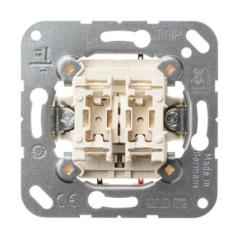 Doppio pulsante per tende con incastro JUNG 539 VU
