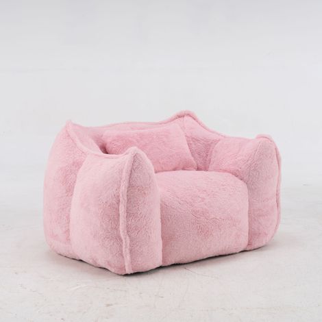 GagaPouf géant avec coussin, rose (1/5)