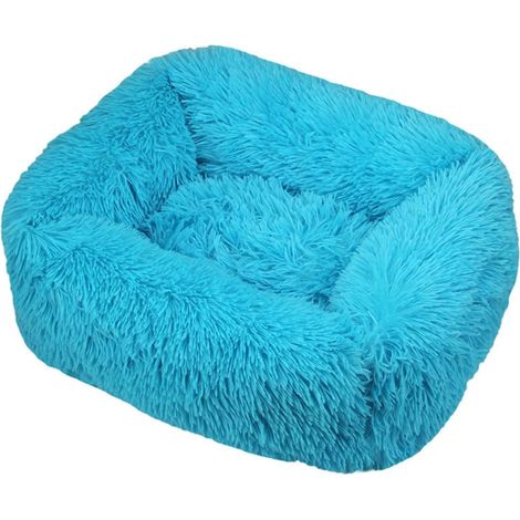Removable and Washable Dog Basket S-XXL, Removable Dog Bed, Soft and Comfortable Cat Cushion, Anti-Stress Pet Mat for Small, Medium, and Small Pets (FX24 Blue, XXL) (1/5)