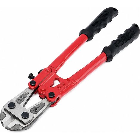Coupe-boulons de 35,6 cm avec puissance de coupe de 13 mm, coupe-boulons robuste pour chaînes de fil en acier, cadenas et coupe-câbles avec poignées antidérapantes (1/5)