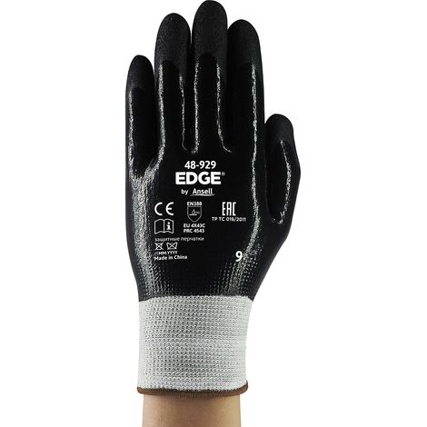 Ansell, Gants de travail EDGE® 48-929, noir, lot de 12 paires (1/5)