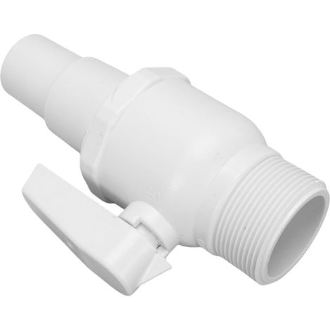 Vanne à Boisseau Sphérique de Remplacement à 2 Voies, 1,5 à 1,25 Pouce, 15,9 X 10,2 Cm, pour Vannes D'arrêt de Piscine Hors Sol, Pression Nominale Maximale de 50 Psi (1/5)