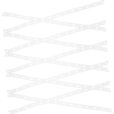 Bandes de Raccord pour Cintres, Blanc, Lot de 10 Plastique (1/5)