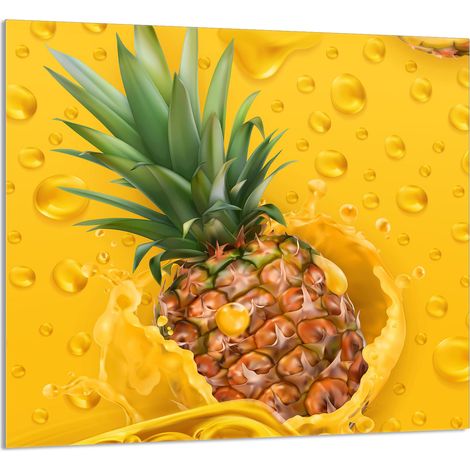 Panneau de verre POUR la cuisine 65x60 Ananas (1/5)