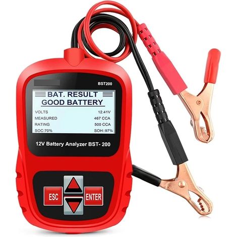 Batteriekapazitäts-Lastdetektor BST200 Kfz-Autobatterietester Mehrsprachiger Batterieanalysator-Scanner Autodiagnosetool (1/5)