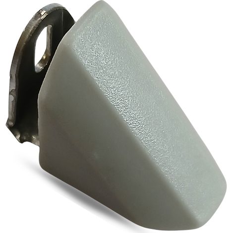 Équerre de fixation Komandorek pour meubles, support métallique avec cache, biseautée, grise, lot de 50 (1/5)