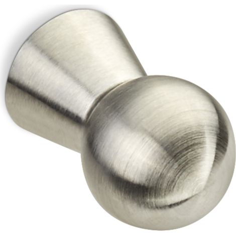 SO-TECH - Bouton de meuble EK10 Gris II - Ø30 mm - Hauteur 35 mm - Inox brossé - Pour cuisine, armoire, commode, tiroir (1/4)
