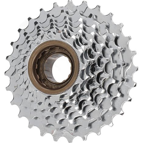 Pignon libre vélo acier argent 8 vitesses 13-28T roue libre filetée pour VTT (1/5)