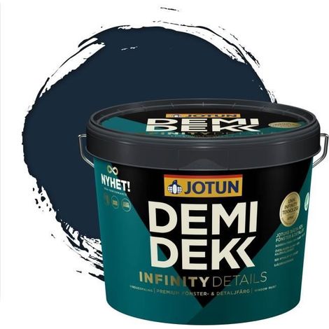 JOTUN - Peinture Bois, Lasure Opaque Satinée - RAL 5011 - Bleu Acier - 3L (1/2)