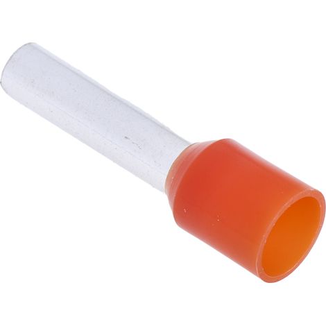 Embout à sertir 4mm², Orange, longueur 12mm
