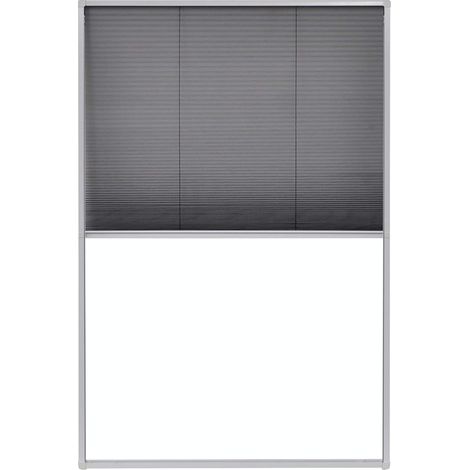 Mosquitera plisada para ventanas aluminio 80x120cm vidaXL (1/5)