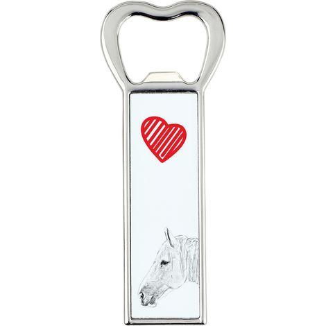 Cavallo di Boulonnais - un apribottiglie con un cavallo, un apri-frigo personalizzato, un regalo unico per uomo di Art-Dog (1/5)