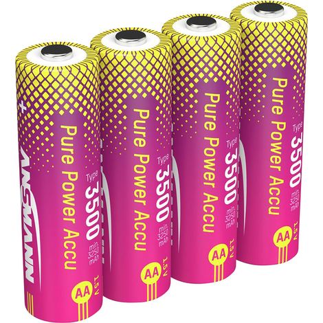 ANSMANN Pure Power Mignon AA 3500, hohe Kapazität und lange Laufzeit (1/5)