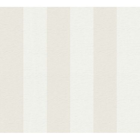 A.S. Creations – Papier peint uni beige vinyle sur intissé – Lessivable et brossable – Résistance à la lumière – Raccord libre (1/8)