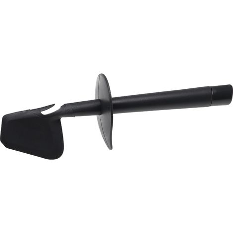 Küchenmaschinen-Spatel – 1 Stück – Schwarzer Kunststoff – Schaber mit Haken – Kompatibel mit Thermomix TM31, TM5 und TM6 – 28 x 8 x 7 cm (1/4)