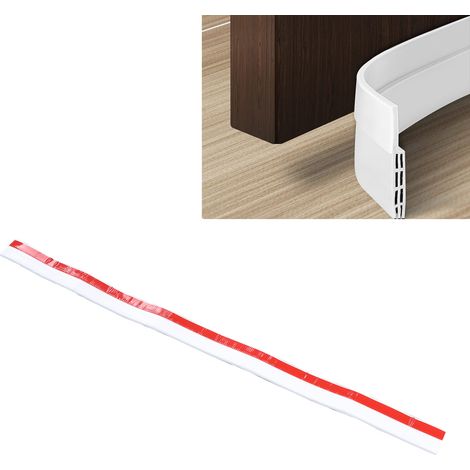 [Türdichtung] TPE-Dichtungsband (100 x 4,8 cm), weiß, für Fenster und Schränke, winddicht/staubdicht/schalldicht (1/5)