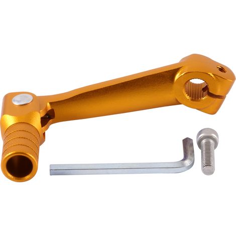 Levier de Vitesse Pliable en Aluminium pour Moto - Couleur Or - Compatible avec Zhenglin T4, TGR et Bowsuer MX6-x (1/5)