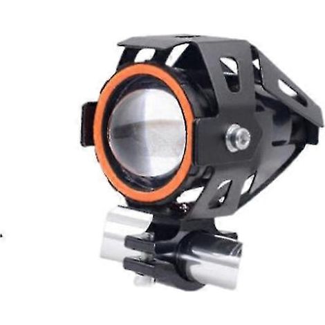 Phare avant LED Angel Eye pour moto, feu de route auxiliaire, mini antibrouillards U7, accessoires pour moto, quad et scooter - 1 pièce rouge (1/4)