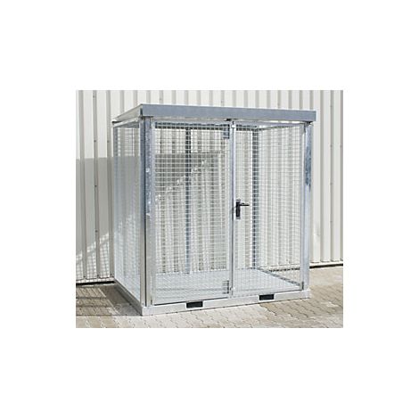 Bauer Gasflaschen-Container GFC-E/T M2 mit Tränenblechboden für 45x Gasflaschen Ø 230 mm (1/2)