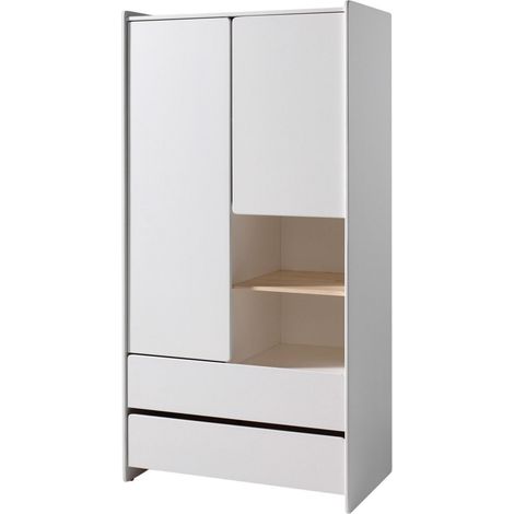 Armoire 2 portes Kiddy - blanc (1/5)