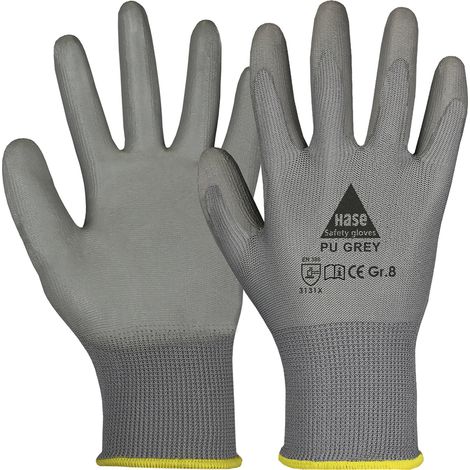 Hase PU Grey Montagehandschuh aus Polyester Größe 11 10 Stk