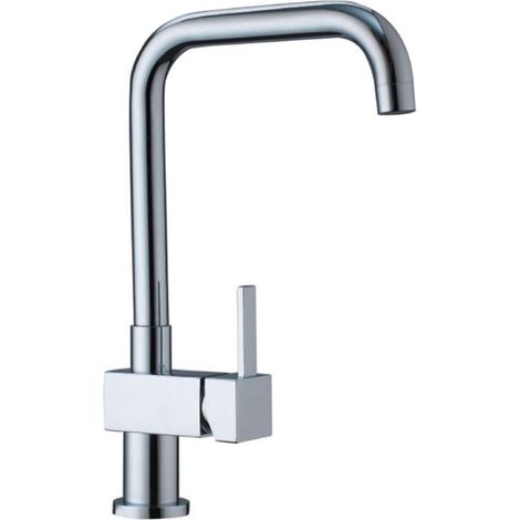 Robinet de cuisine mitigeur dévier en laiton chromé Design (1/3)
