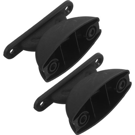 Supports de porte semi-circulaires noirs pour caravanes, vis fixation camping-cars, accessoires (1/5)