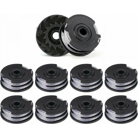 Lot de 10 bobines de fil de rechange pour coupe-bordure LIDL Parkside PRTA 20-Li A1, B2, C3, PRT 550 A1, A3, PRT 300 A1 (1/4)