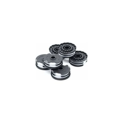 Lot de 6 bobines de fil nylon 1,6 mm pour débroussailleuse Parkside – Longueur 2 x 4 m – Coupe efficace et durable - 20-Li (1/5)