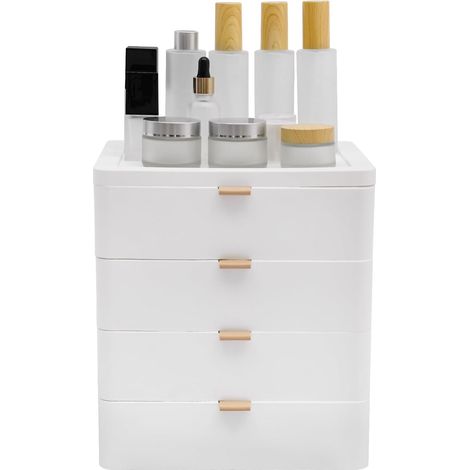 Boîte de rangement bureau avec tiroir - à tiroirs pour accessoires Collections cosmétiques Besoins quotidiens (1/5)