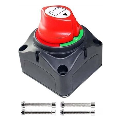 Interruttore di disconnessione batteria 12V-48V, interruttore di disconnessione batteria, interruttore di isolamento batteria, interruttore di disconnessione batteria auto, per auto, barche, camion, c