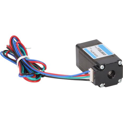 Moteur pas à pas biphasé 20 mm 0,5 A, angle de pas de 1,8°, 4 fils pour imprimante 3D et machine CNC (1/5)