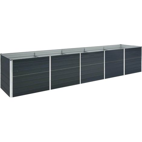 Maison Exclusive - Garten-Hochbeet Verzinkter Stahl 400x80x45 cm