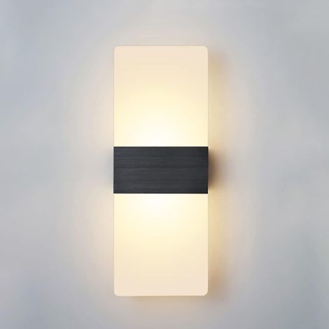 6W Acryl-LED-Wandleuchte, dreifarbig verstellbar, moderne Innenbeleuchtung, geeignet für Schlafzimmer, Flure, Treppenhäuser und Wohnzimmer.