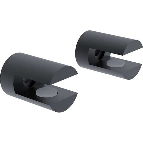 Nimco Bormo - Soportes de repuesto para estantes, color negro mate. BRC 11091BS-90 (1/2)