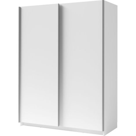 Armario de 2 puertas correderas - Colección GOZU - Color blanco - 150 x 198 x 62 cm
