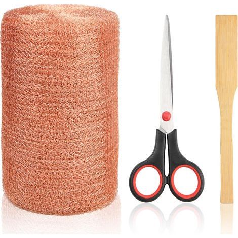 Nagetiersicheres Kupferdrahtgeflecht, 12,7 cm x 10,7 m, sieben Rollen, für Mäuse, Fledermäuse und Schnecken. Ideal für die Herstellung von hausgemachten Marmeladen und als Füllmaterial für... (1/5)
