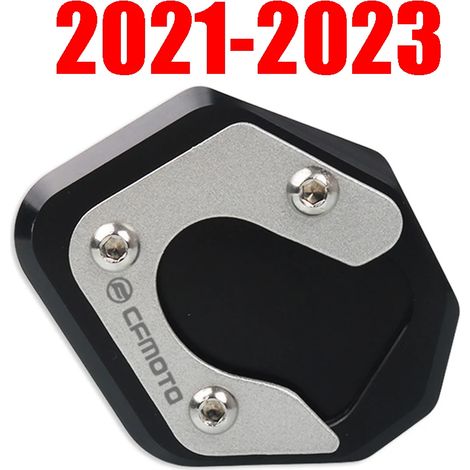 (B Noir) Compatible avec les accessoires de moto CFMOTO CF 800MT MT800 MT 800 MT : béquille latérale, extension, plaque de support, pièces maxpower (1/4)