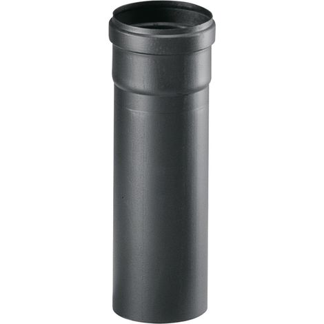 Save tubo per stufa pellet acciaio nero 80 mm 8 cm lunghezza 25 cm (1/4)