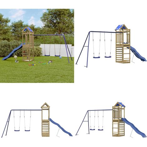 Aire de jeux d'extérieur bois de pin imprégné - Aire de jeux - Bois de pin (1/5)